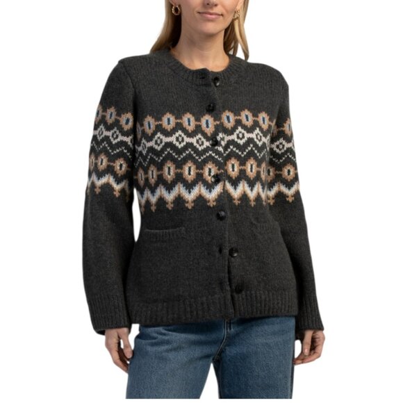 NEW ELIE TAHARI Cashmere Fair Isle Sweater - Picture 1 of 2